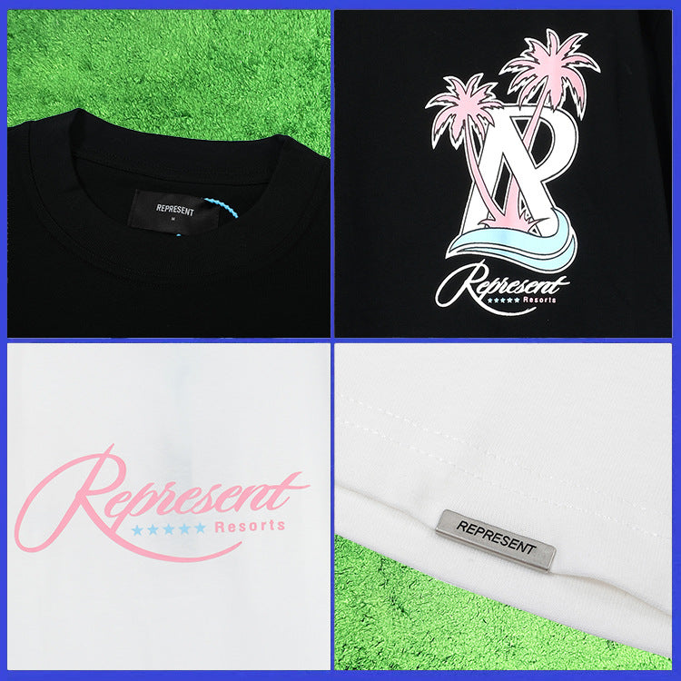Represent Vintage Washed Graphic Short Sleeve Tee Streetwear Unisex