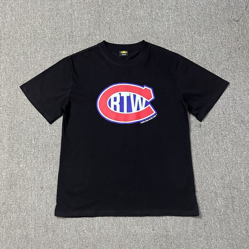 Corteiz Logo Letter Print Crew Neck Short Sleeve T‑Shirt Unisex