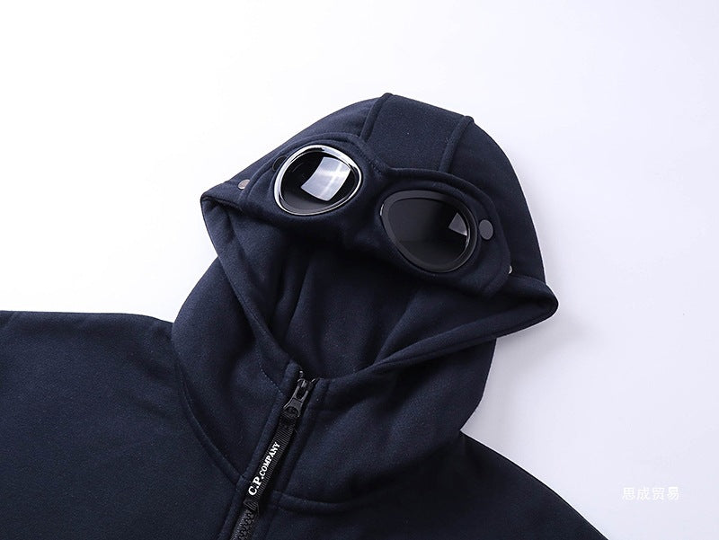 C.P. Company Goggle Zip Hoodie Lens Detail Sweatshirt