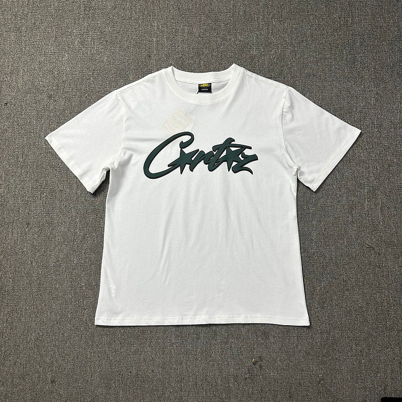 Corteiz Logo Letter Print Crew Neck Short Sleeve T‑Shirt Unisex