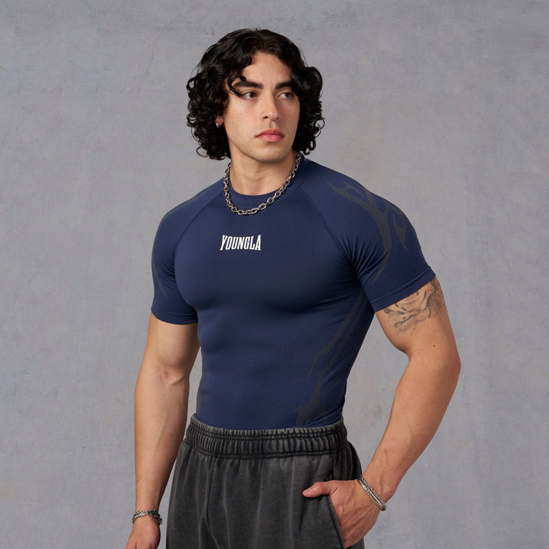 YOUNGLA 4067 Gothic Compression Tees