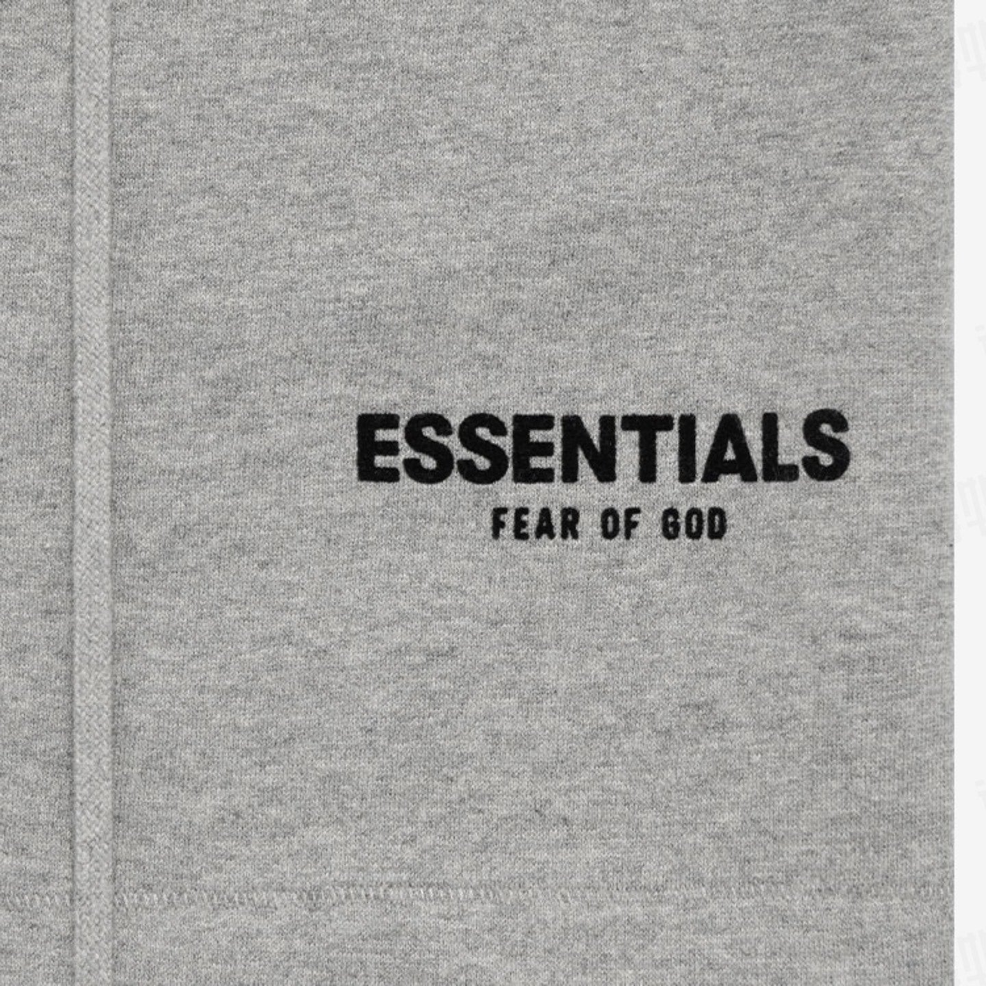 Essentials Flocked Letter Drawstring Streetwear Sweat Shorts