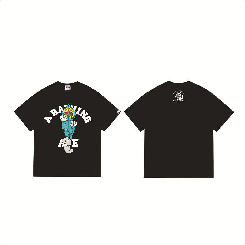 Bape Sakura Floral Graphic Oversized Tee Streetwear Unisex