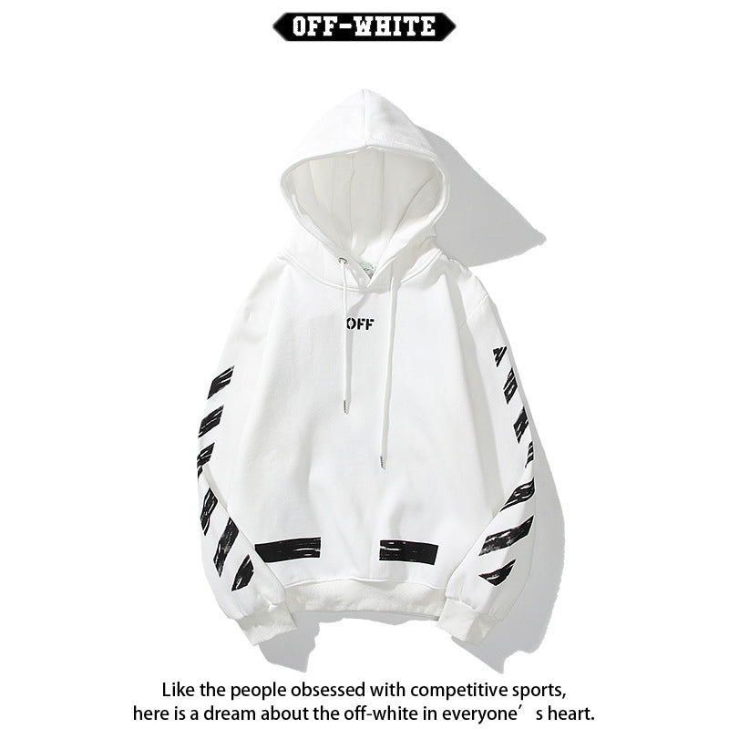 Off-White Arrow Graphic Print Hoodie Streetwear Unisex