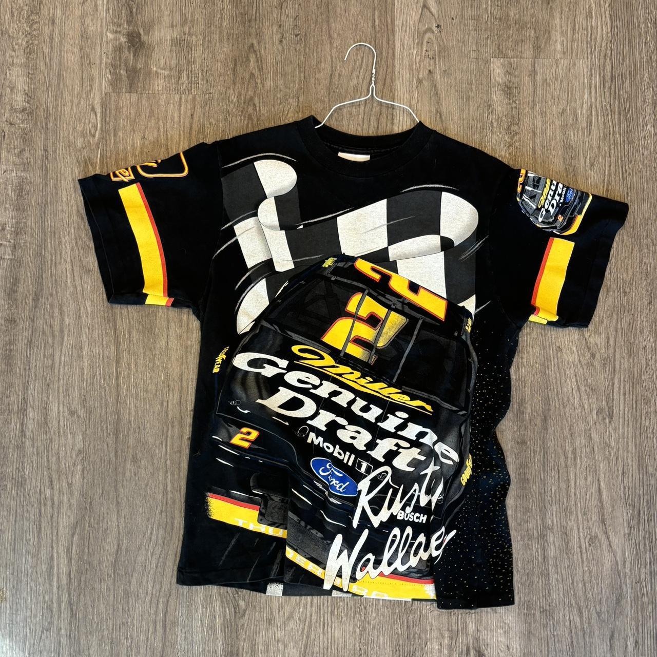 Hunter Scotto Nascar Racing Car Print Crew Neck Short Sleeve T Shirt