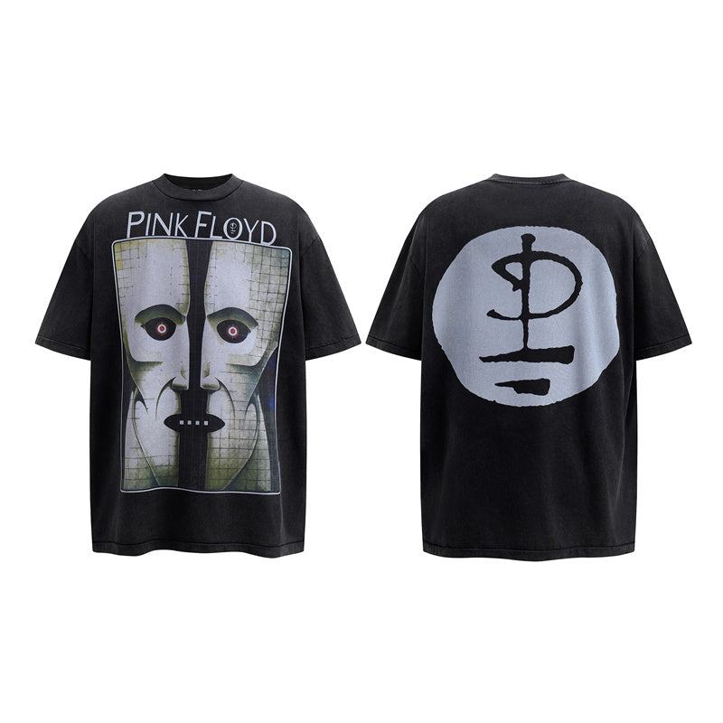 Saint Michael Vintage Washed Distressed Hole Loose Streetwear T-Shirt
