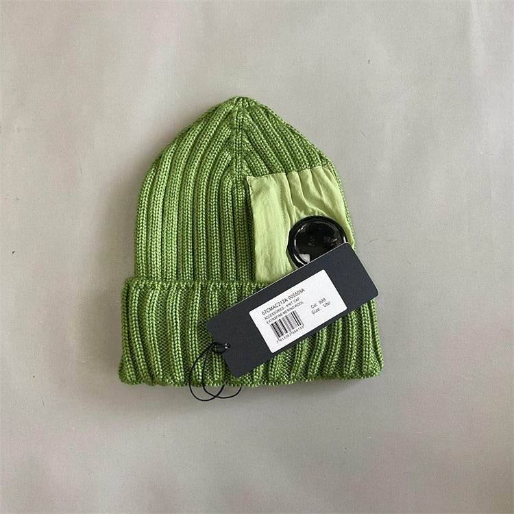 C.P Extrafine Merino Wool Goggle Balaclava, Goggle & Lens Side Beanie