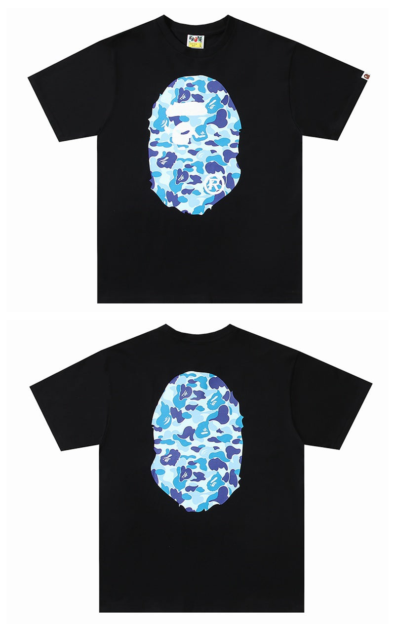 2026 New BAPE Ape Head Graphic Tee Loose Couple Short Sleeve T-Shirt