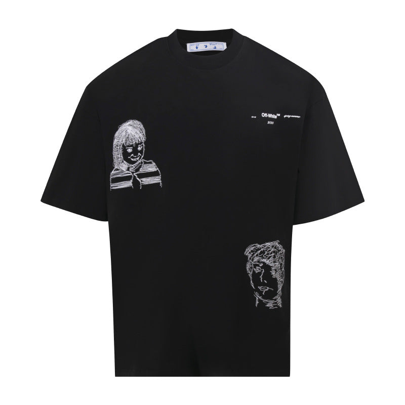 Off-White Arrow Graphic Crew Neck T-Shirt Unisex