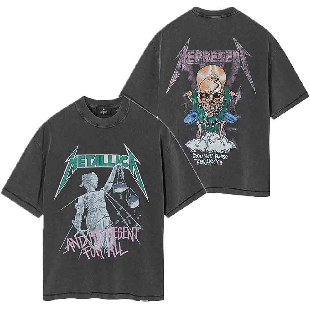 Represent Vintage Washed Graphic Short Sleeve Tee Streetwear Unisex