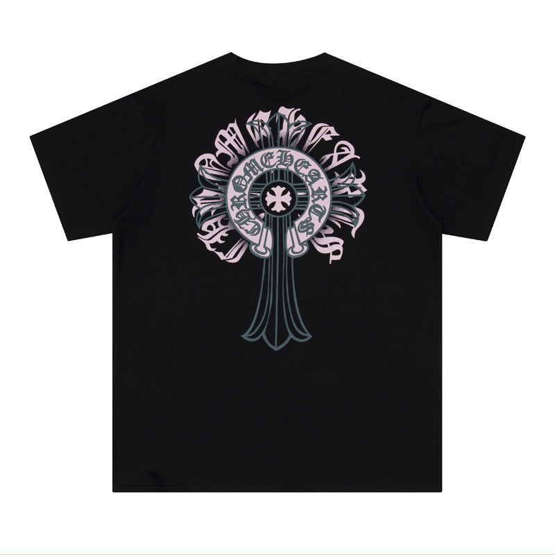 Chrome Hearts Multi‑Cross Graphic Oversized Tee Streetwear Unisex