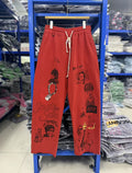 Paly Hollywood Vintage Washed Distressed Drawstring Sweatpants