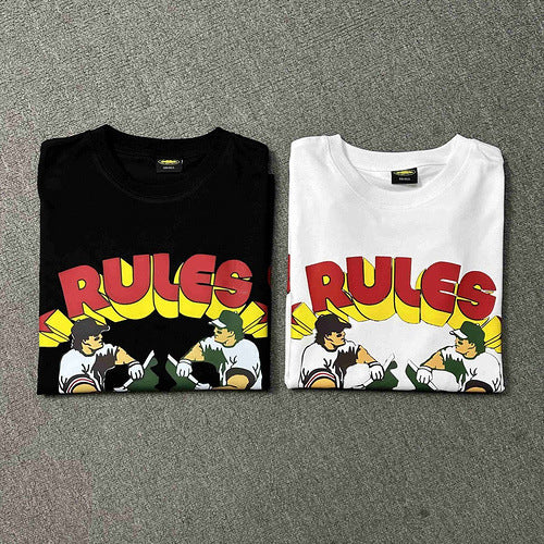 Corteiz Logo Letter Print Crew Neck Short Sleeve T‑Shirt Unisex