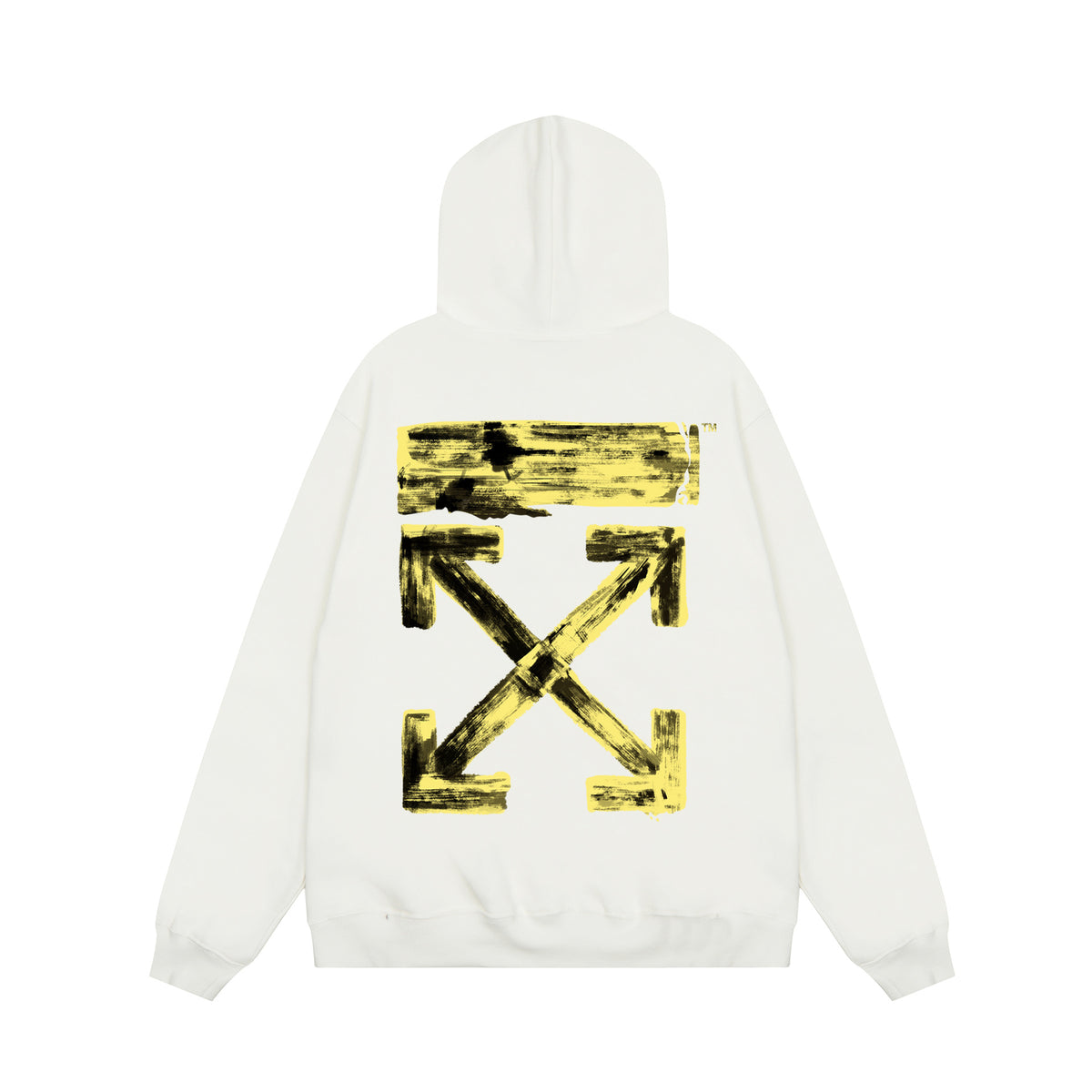 Off‑White Multi‑Arrow Abstract Graphic Oversized Hoodie Streetwear