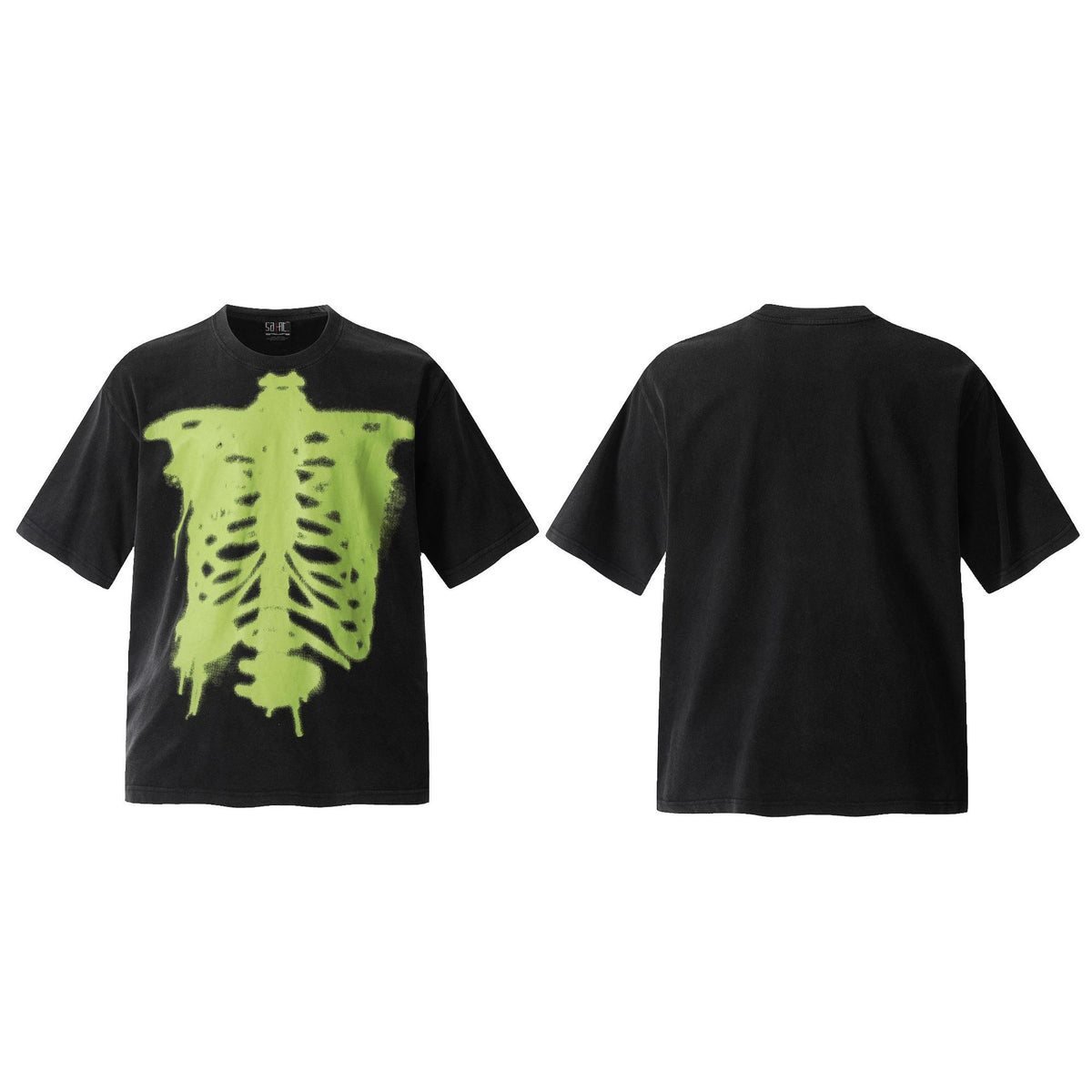Hellstar Multi‑Graphic Vintage Washed Oversized Tee Streetwear