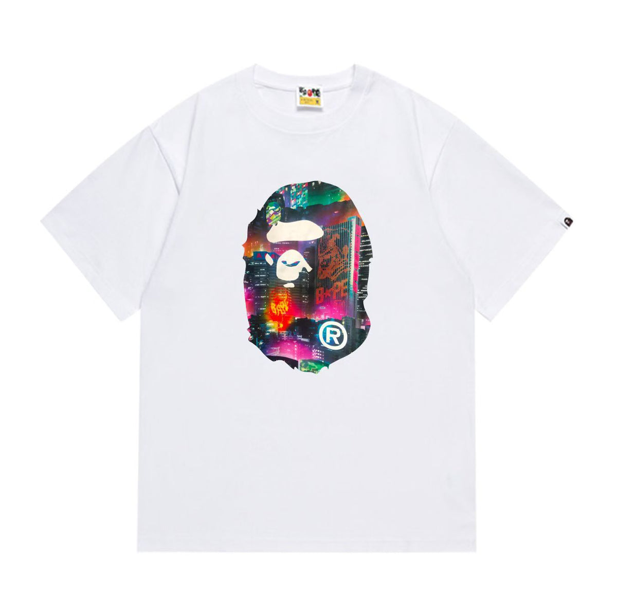 BAPE Ape Head Graphic Print Loose Unisex Streetwear T-Shirt