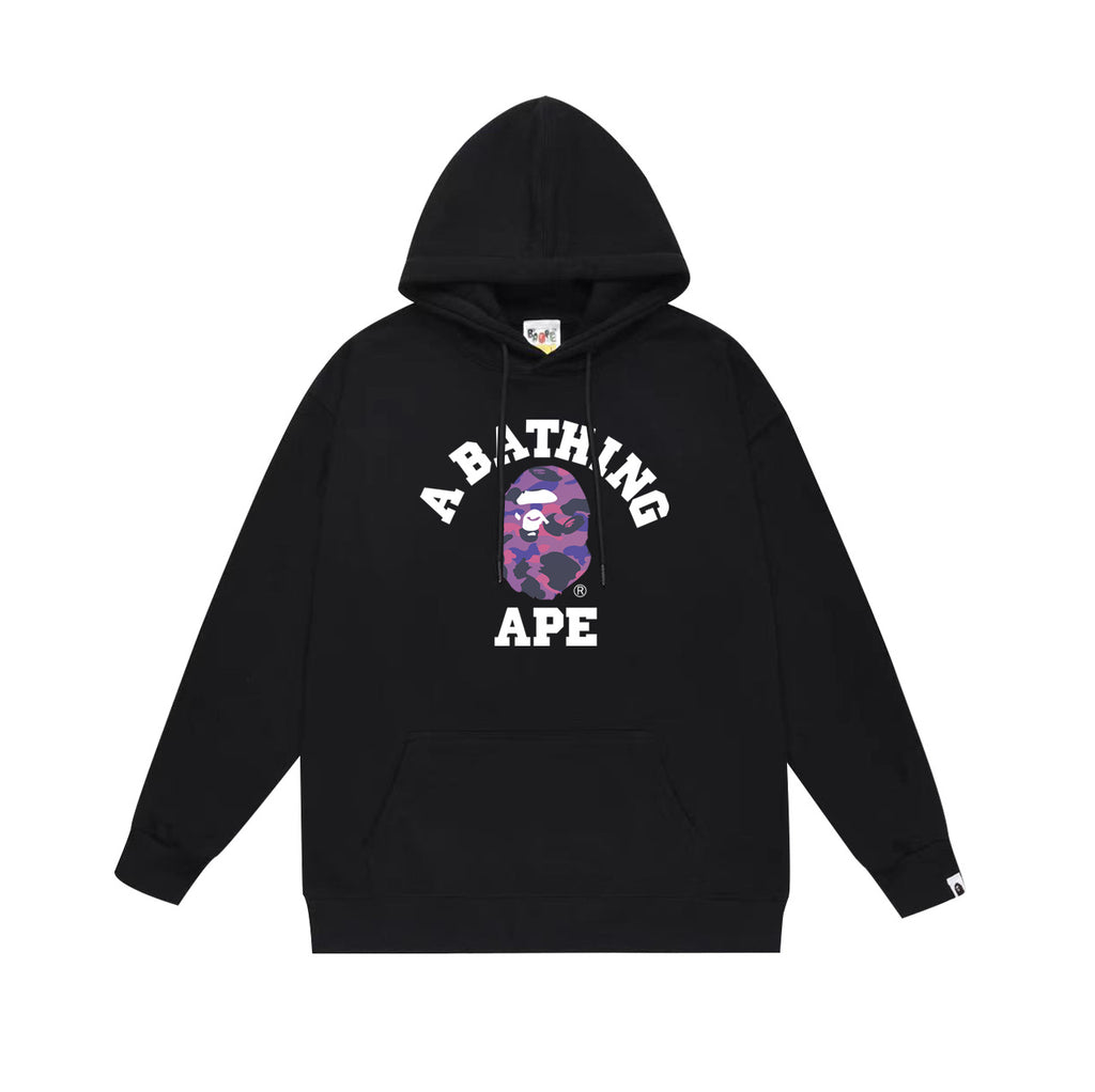 BAPE Hoodie Multi Camo Ape Head Print Street Fleece Pullover