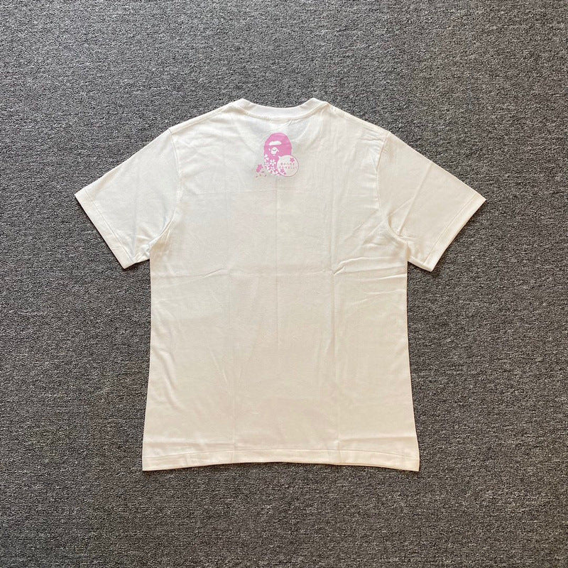 Bape Sakura Floral Graphic Oversized Tee Streetwear Unisex