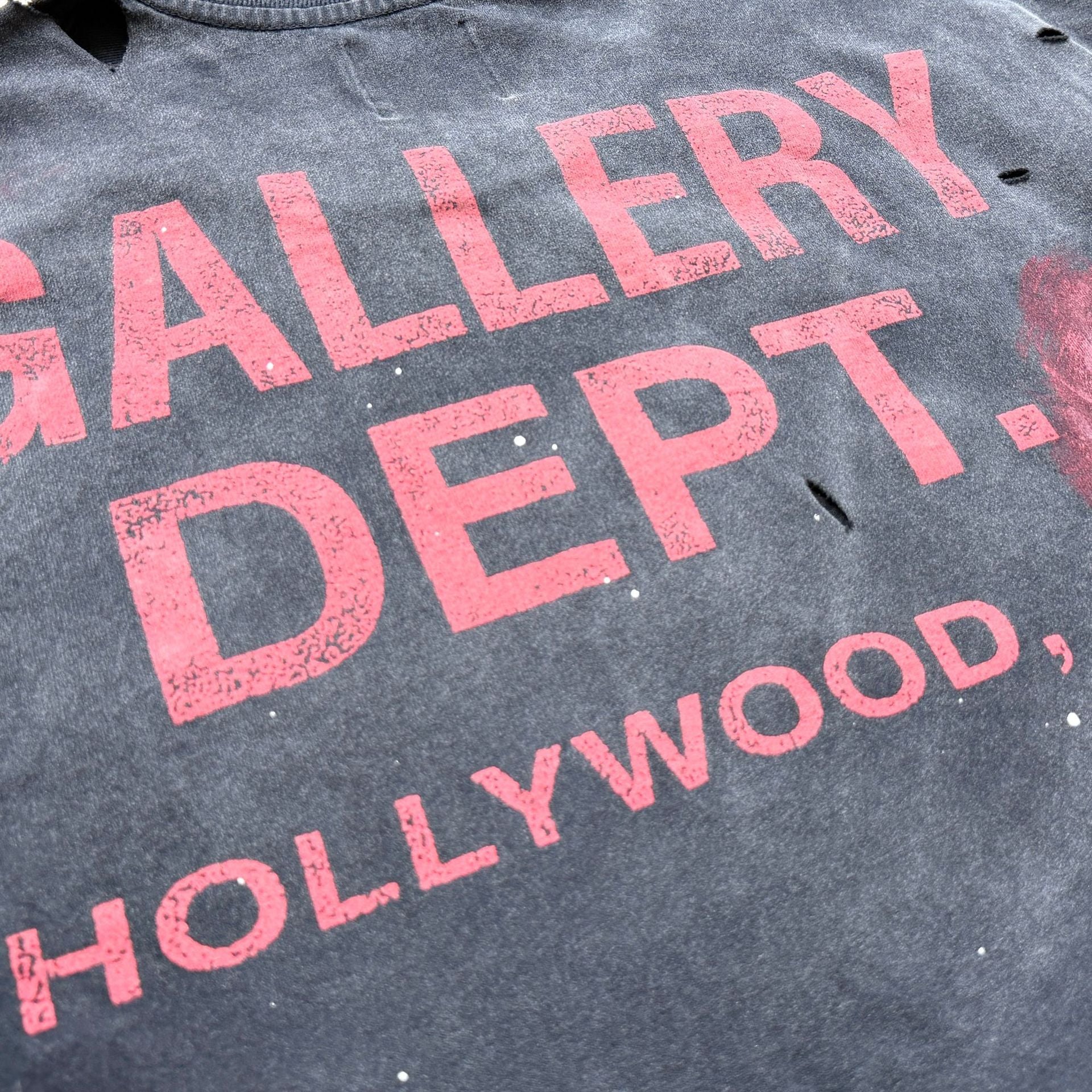 Gallery Dept California Limited Floral Distressed Crew Neck T Shirt
