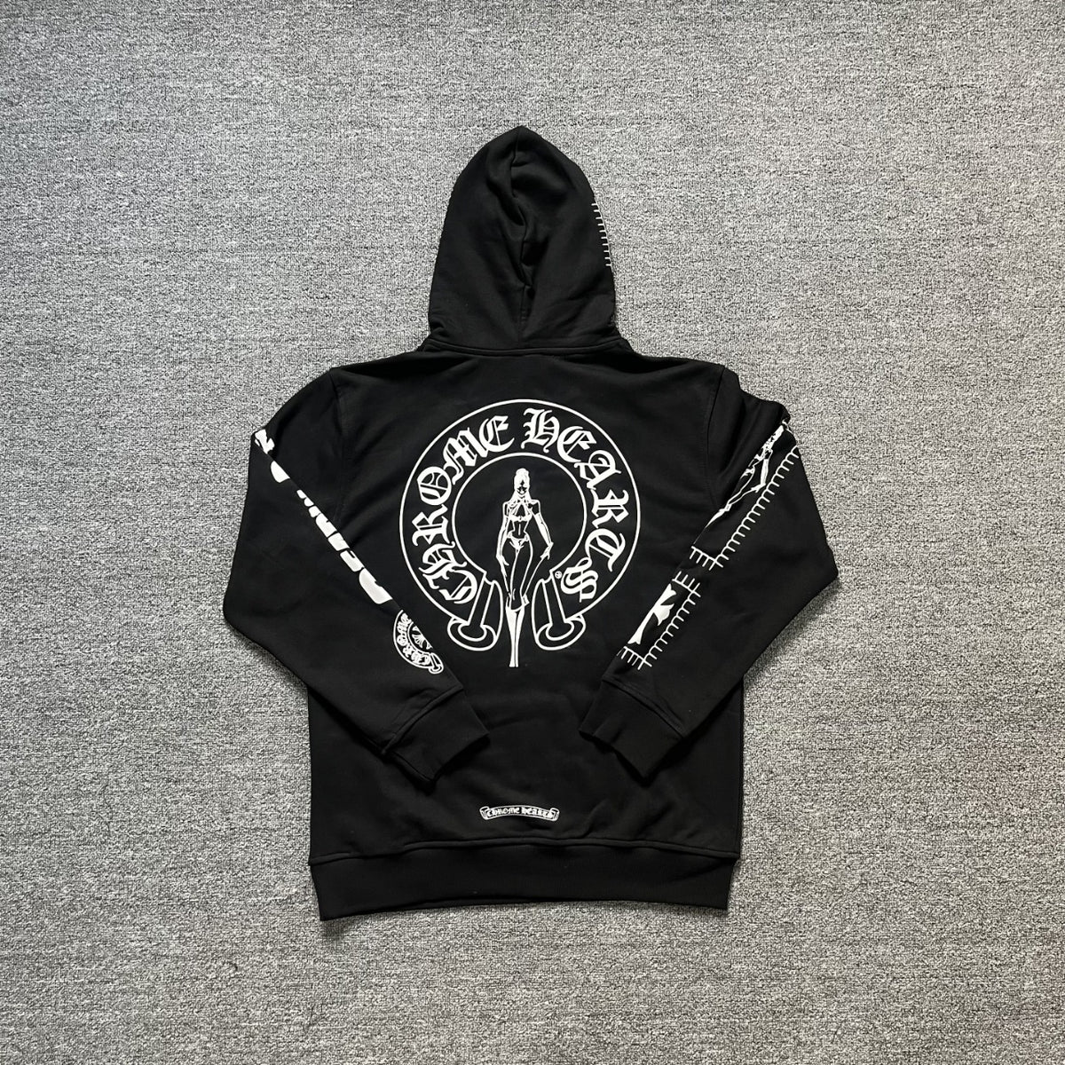 Chrome Hearts Multi‑Cross Graphic Oversized Hoodie Streetwear Unisex