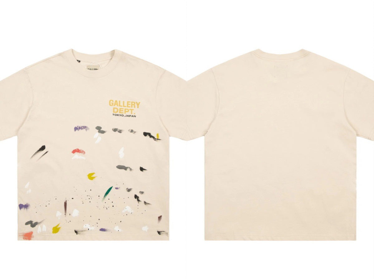Gallery Dept Vintage Washed Graphic Short Sleeve Tee Streetwear Unisex
