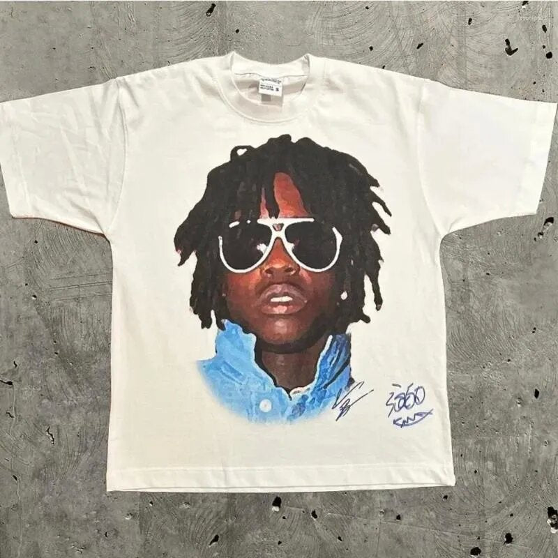 Vintage Hip Hop Rap Print Unisex Oversized Streetwear Cotton T-Shirt