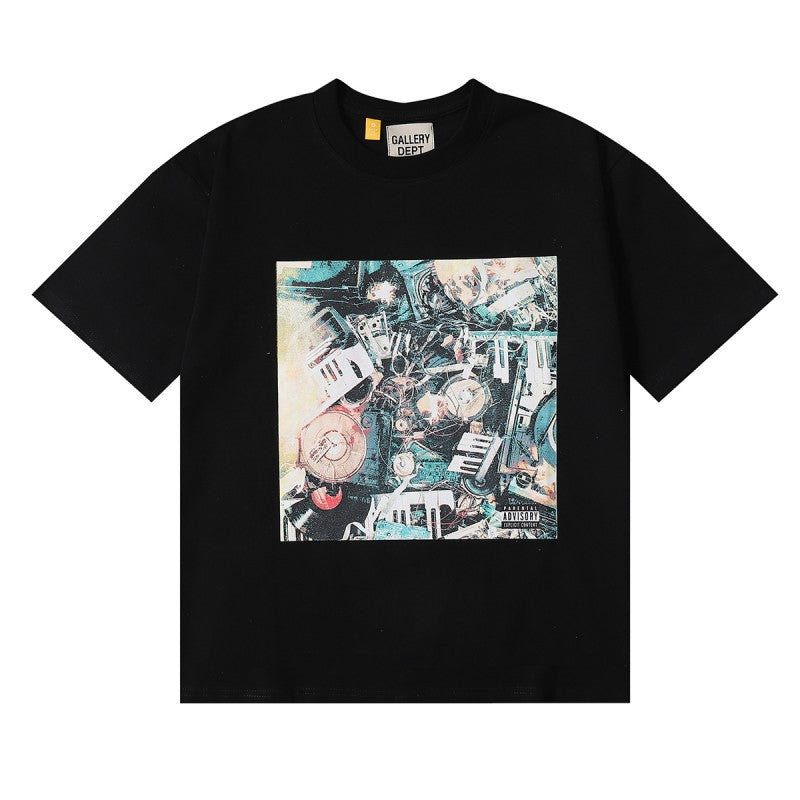 Gallery Dept Classic Logo Slogan Crew Neck Short Sleeve T‑Shirt Unisex