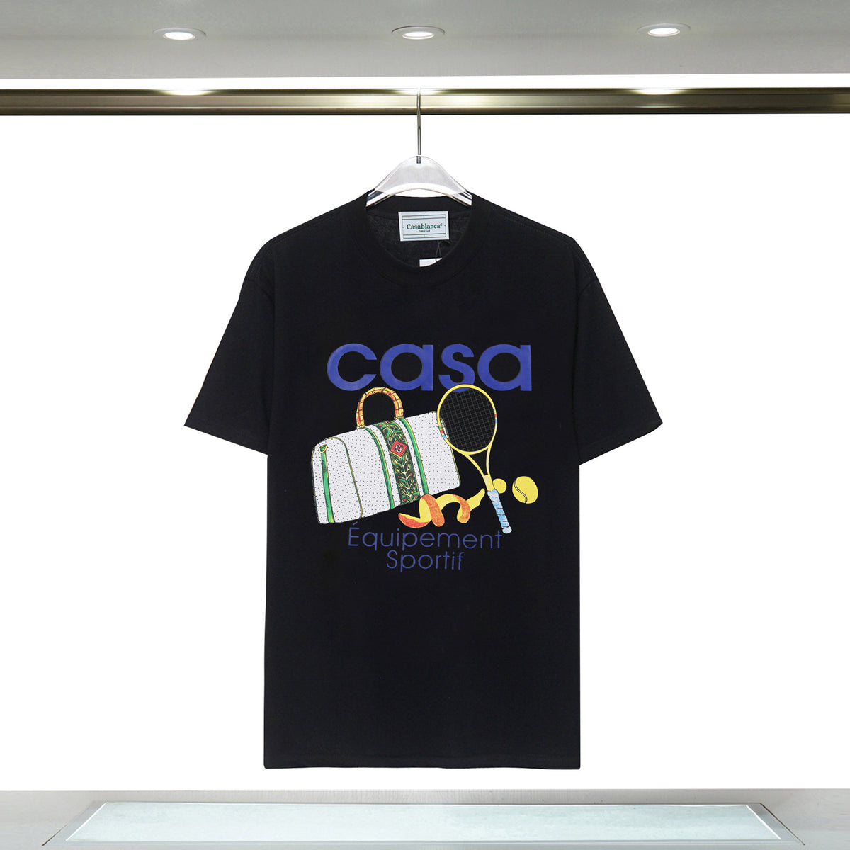 Casablanca Art Print Loose Unisex Short Sleeve Graphic T-Shirt
