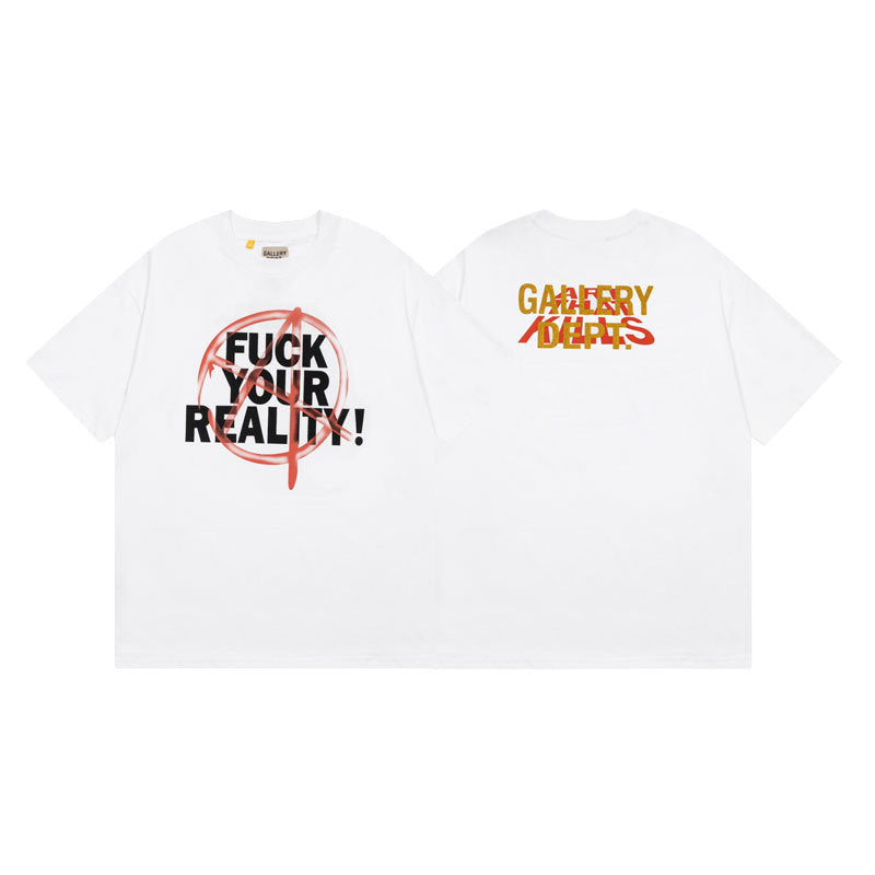 Gallery Dept Vintage Washed Graphic Short Sleeve Tee Streetwear Unisex