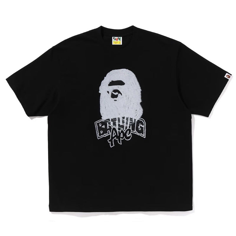 BAPE Ape Head Cartoon Print Loose Unisex Short Sleeve T-Shirt