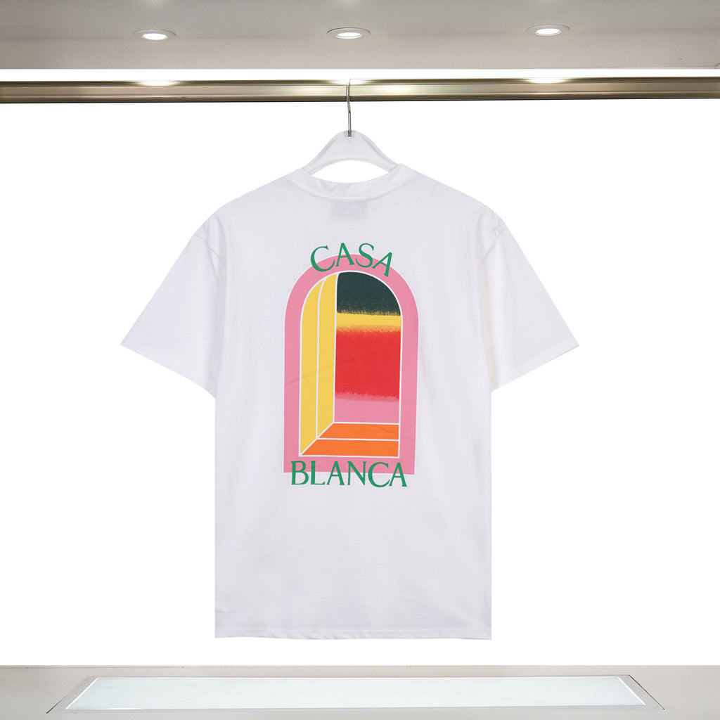 Casablanca Art Print Loose Unisex Short Sleeve Graphic T-Shirt