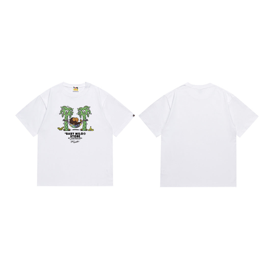 BAPE Ape Head Shark Print Loose Casual Unisex T-Shirt