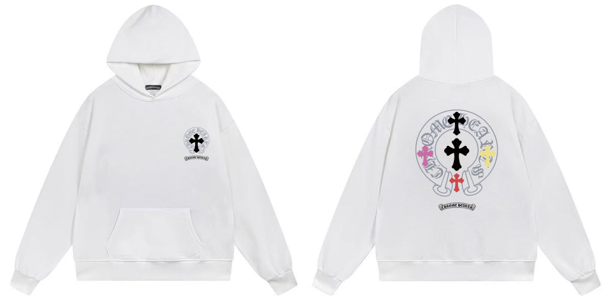 Chrome Hearts Cross Horseshoe Hoodie Vintage Goth Streetwear Pullover