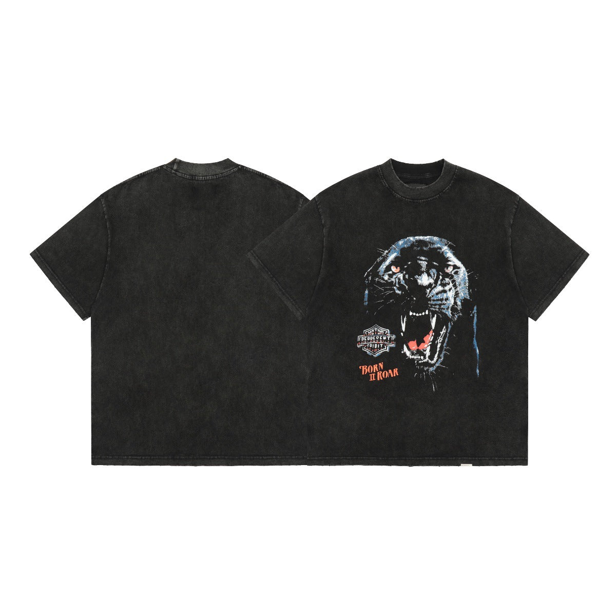 Represent Shark Washed Graphic Oversized Tee Streetwear Unisex