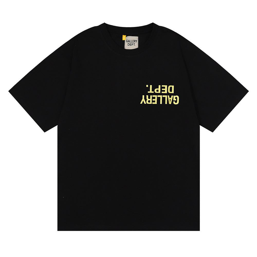 Gallery Dept Classic Logo Slogan Crew Neck Short Sleeve T‑Shirt Unisex