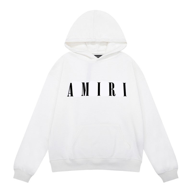 Amiri Letter Graphic Print Hoodie Streetwear Unisex