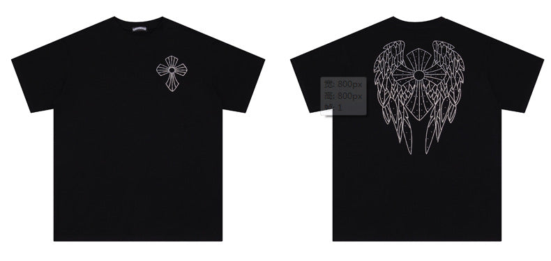 Chrome Hearts Cross Heavyweight Oversized T-Shirt Streetwear Unisex