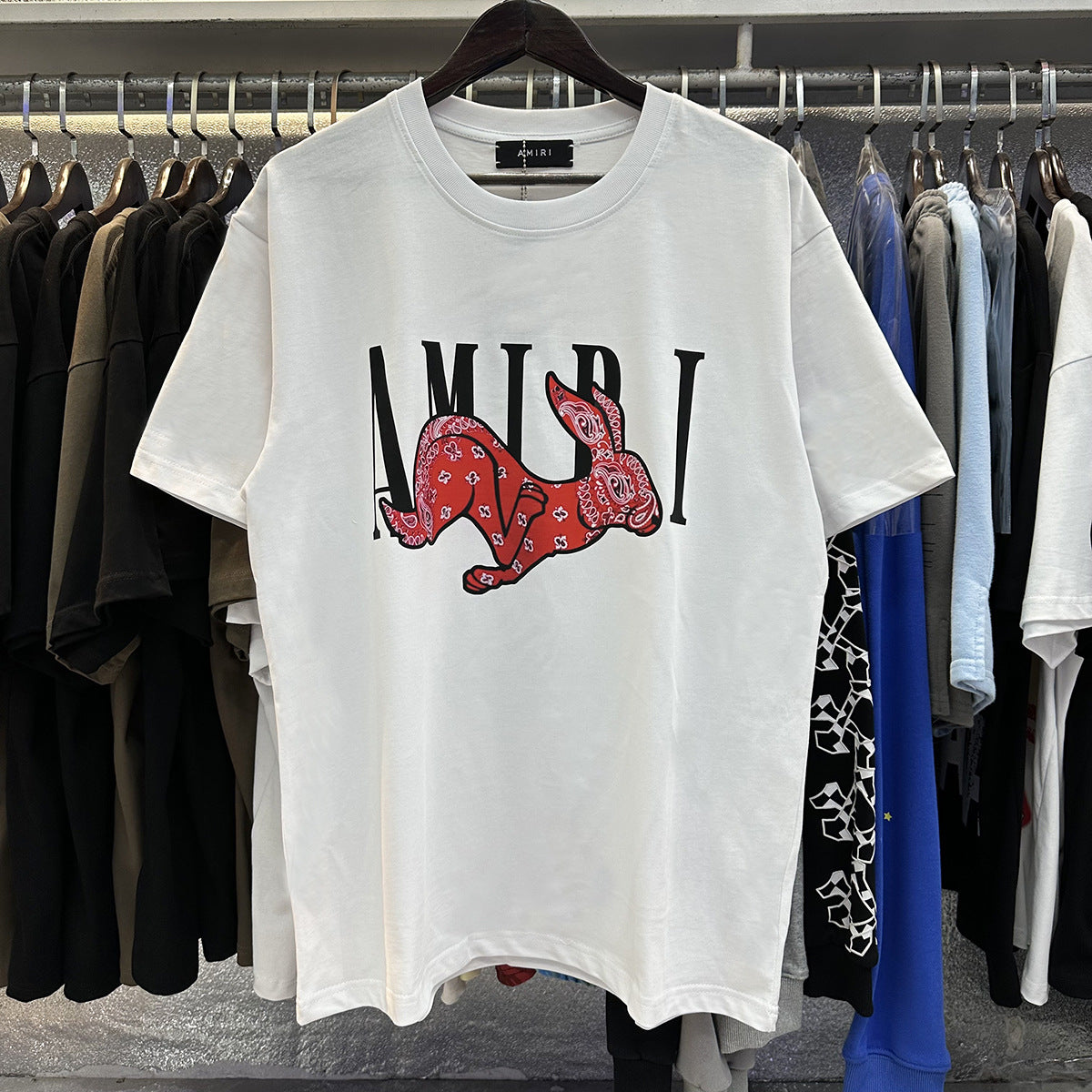 Amiri Peace Dove Graphic Oversized Tee Streetwear Unisex