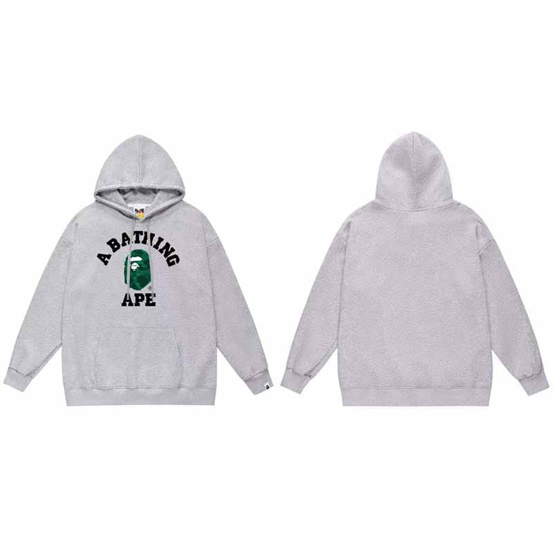 BAPE Hoodie Baby Milo Ape Head Multi Graphic Street Fleece Pullover