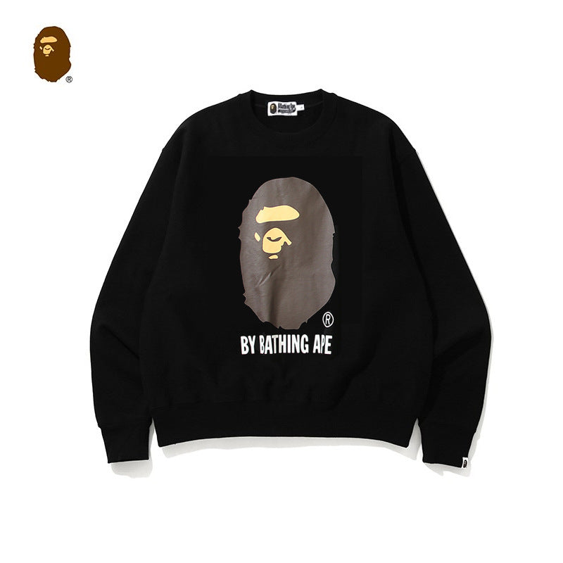 Bape Camo Ape Head Graphic Oversized Crewneck Streetwear Unisex