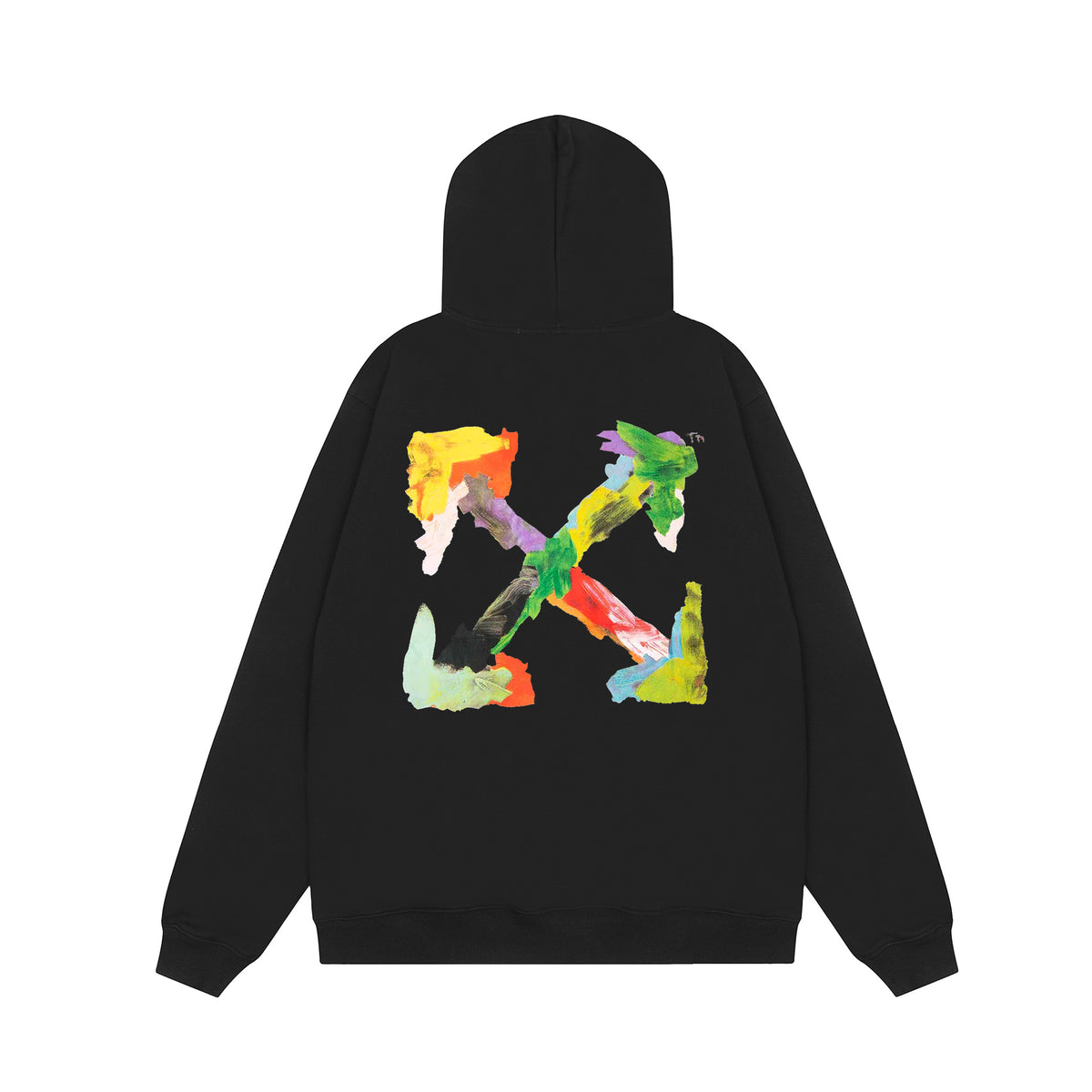 Off‑White Multi‑Arrow Abstract Graphic Oversized Hoodie Streetwear