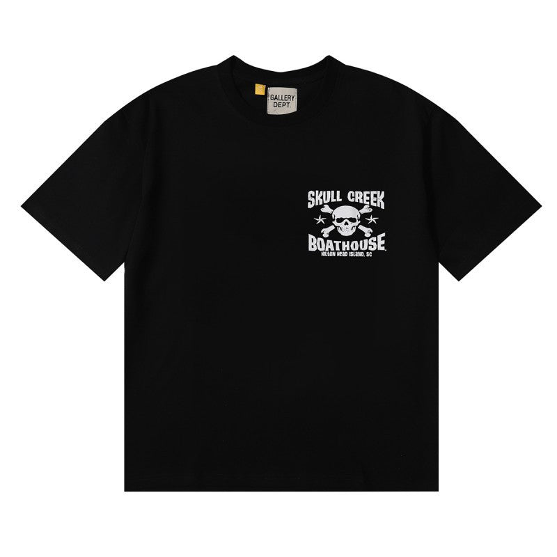 Gallery Dept Classic Logo Slogan Crew Neck Short Sleeve T‑Shirt Unisex