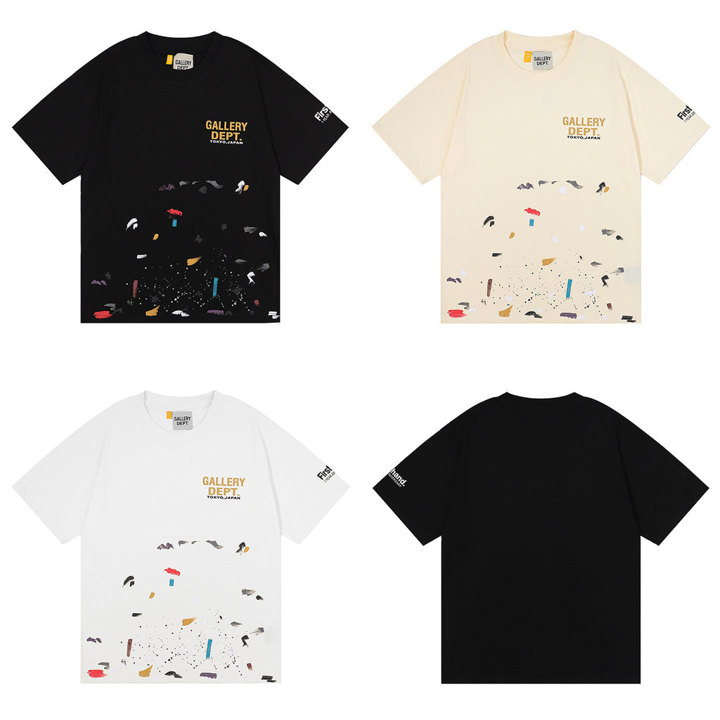 Gallery Dept Classic Logo Slogan Crew Neck Short Sleeve T‑Shirt Unisex