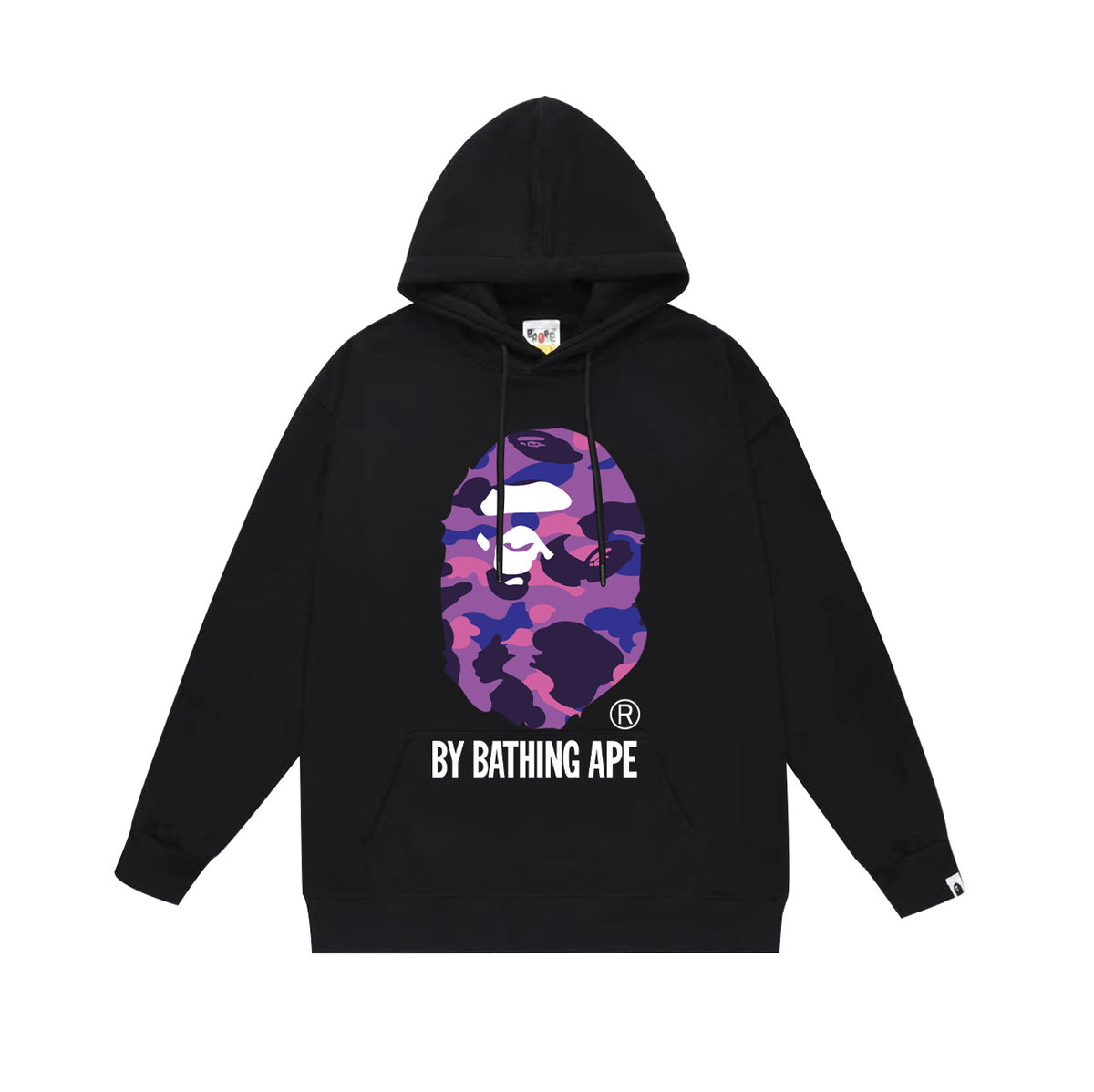 BAPE Hoodie Multi Camo Ape Head Print Street Fleece Pullover