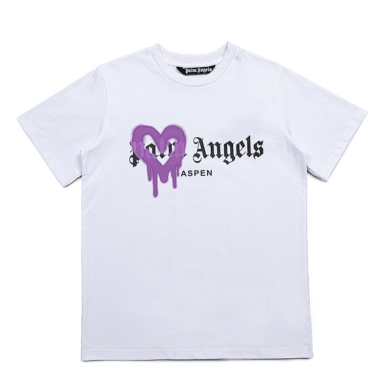 Palm Angels Teddy Bear Graphic Tee Loose Unisex Streetwear T-Shirt