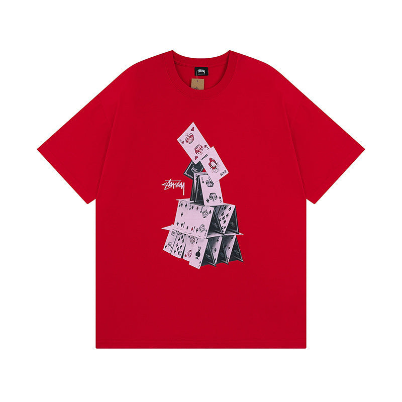 Stussy Dice 8 Ball Logo Print Oversized Tee Multi‑Style