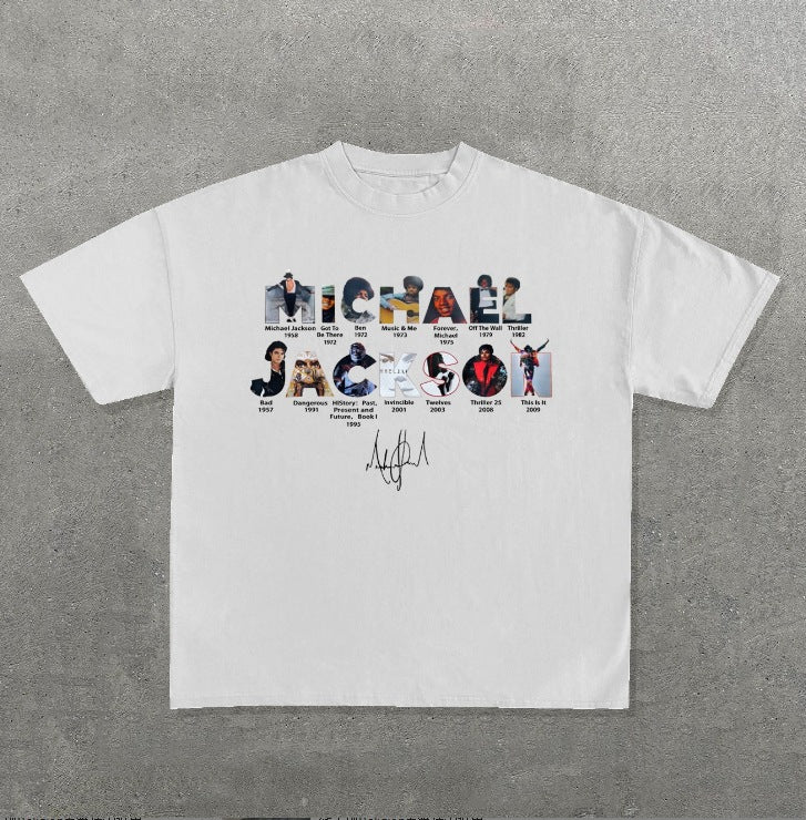 Y2K Anime Cartoon Grafik Unisex Oversized Streetwear Baumwoll-T-Shirt