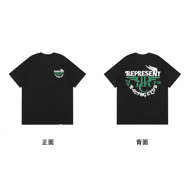 Represent Shark Washed Graphic Oversized Tee Streetwear Unisex