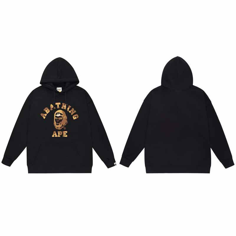 BAPE Hoodie Baby Milo Ape Head Multi Graphic Street Fleece Pullover