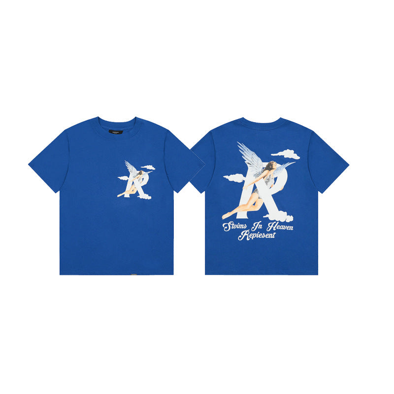 Represent Shark Washed Graphic Oversized Tee Streetwear Unisex